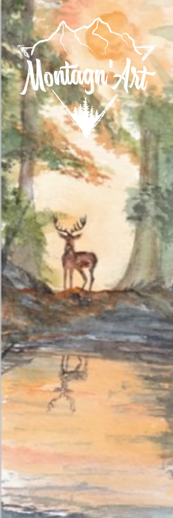 Marque-page cerf